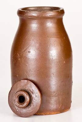 Unusual Miniature Stoneware Churn with Guide Inscribed "Bill Foe"