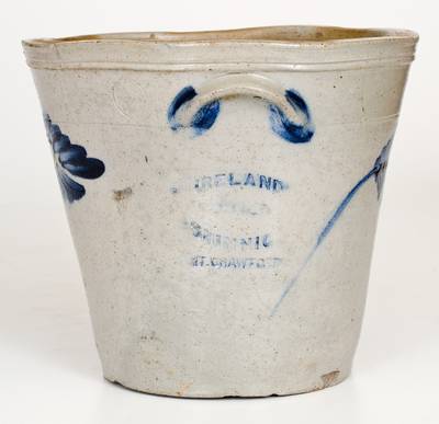 Very Rare IRELAND, DUEY & SHINNICK / MT. CRAWFORD, VA Stoneware Pan