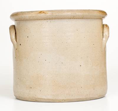 Rare ALBANY, NY Stoneware Crock with Bold Cobalt Bird Decoration