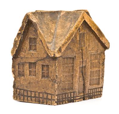 Unusual Hand-Modeled House out of Firebrick