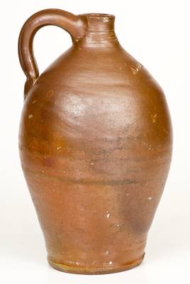 Rare A. STATES, Stonington, CT Stoneware Jug, first quarter 19th century