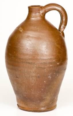 Rare A. STATES, Stonington, CT Stoneware Jug, first quarter 19th century