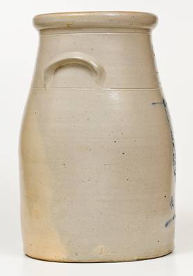 Rare S. B. BOSWORTH / HARTFORD, CONN. Stoneware Churn w/ Shorebird Decoration