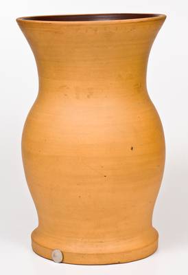 Very Unusual Large Tanware Vase, probably New Geneva or Greensboro, PA