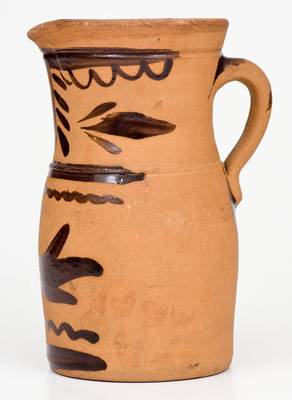Fine Large-Sized Tanware Pitcher, Greensboro or New Geneva, PA
