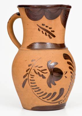 Large-Sized Tanware Pitcher, Greensboro or New Geneva, Pennsylvania origin