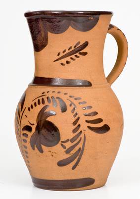 Large-Sized Tanware Pitcher, Greensboro or New Geneva, Pennsylvania origin