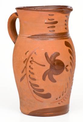 Large-Sized Tanware Pitcher, Greensboro or New Geneva, PA origin