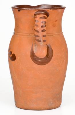 Large-Sized Tanware Pitcher, Greensboro or New Geneva, PA origin