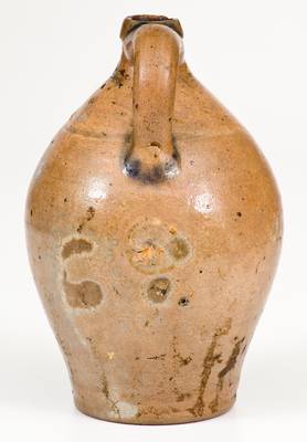 Extremely Rare 1/4 Gal. Stoneware Jug w/ Incised Heart, Manhattan, circa 1800