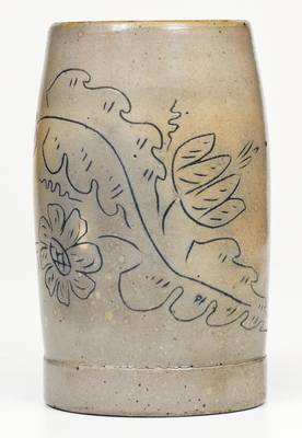 Rare New Ulm, Minnesota Stoneware Mug with Incised Decoration