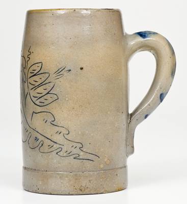 Rare New Ulm, Minnesota Stoneware Mug with Incised Decoration