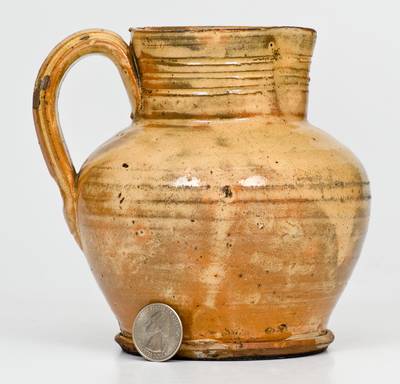 Small-Sized Glazed Hagerstown, Maryland Redware Pitcher