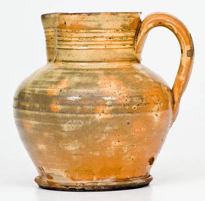 Small-Sized Glazed Hagerstown, Maryland Redware Pitcher