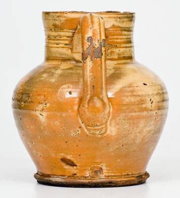 Small-Sized Glazed Hagerstown, Maryland Redware Pitcher