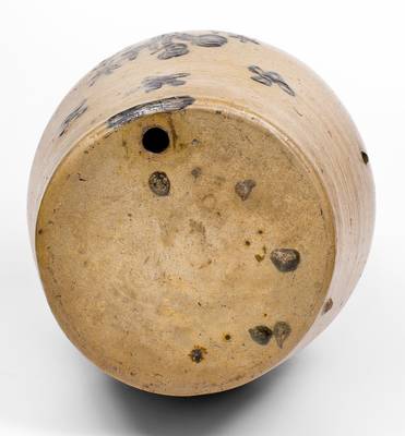 Outstanding 10 Gal. Ohio Stoneware Keg with Tree Decoration