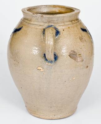 Very Fine Vertical-Handled Stoneware Jar with Incised Decoration, Manhattan, circa 1790