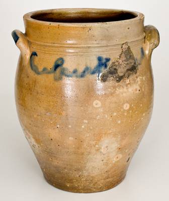 4 Gal. C. CROLIUS / MANUFACTURER / NEW YORK Stoneware Jar