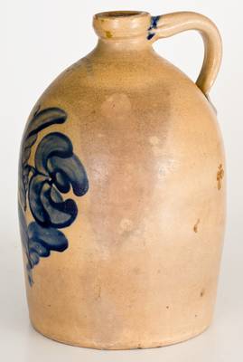 2 Gal. H. B. PFALTZGRAFF / YORK, PA Stoneware Jug with Bold Floral Decoration