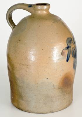 3 Gal. H. B. PFALTZGRAFF / YORK, PA Stoneware Jug with Floral Decoration