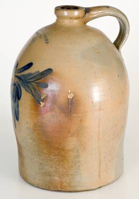 3 Gal. H. B. PFALTZGRAFF / YORK, PA Stoneware Jug with Floral Decoration
