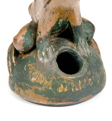 Scarce Anna Pottery 1879 Frog Inkwell