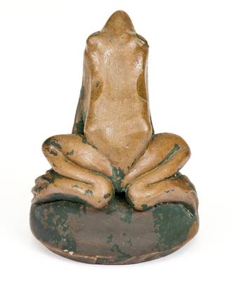 Scarce Anna Pottery 1879 Frog Inkwell