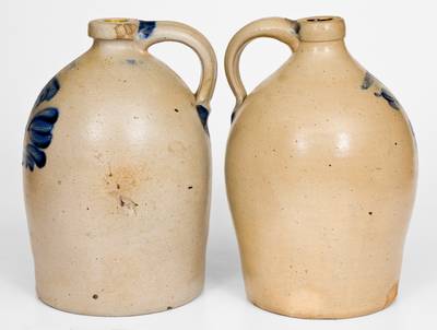 Lot of Two: COWDEN & WILCOX / HARRISBURG, Pennsylvania Stoneware Jugs