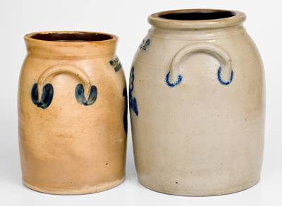 Lot of Two: COWDEN & WILCOX / HARRISBURG, PA Stoneware Jars