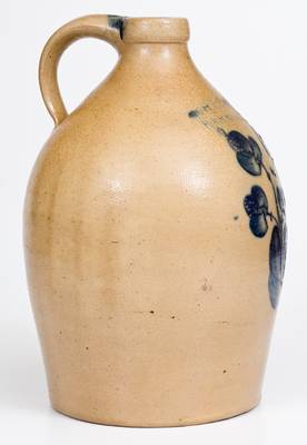 1 Gal. F. H. COWDEN / HARRISBURG, PA Stoneware Jug with Floral Decoration
