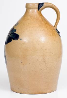 1 Gal. F. H. COWDEN / HARRISBURG, PA Stoneware Jug with Floral Decoration