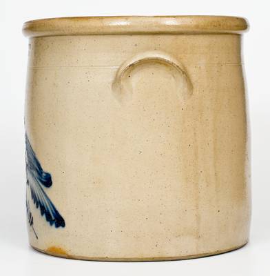 5 Gal. J. A. & C. W. UNDERWOOD / FORT EDWARD, NY Stoneware Bird Crock