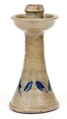 Attrib. J. H. Owen, Seagrove, NC Stoneware Candlestick, circa 1920