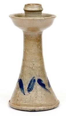 Attrib. J. H. Owen, Seagrove, NC Stoneware Candlestick, circa 1920