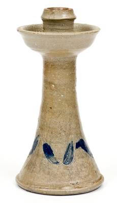 Attrib. J. H. Owen, Seagrove, NC Stoneware Candlestick, circa 1920