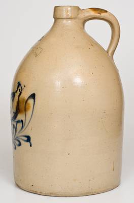 3 Gal. NEW YORK STONEWARE CO. Jug with Bird Decoration