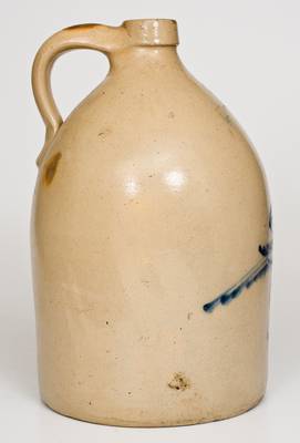 3 Gal. NEW YORK STONEWARE CO. Jug with Bird Decoration