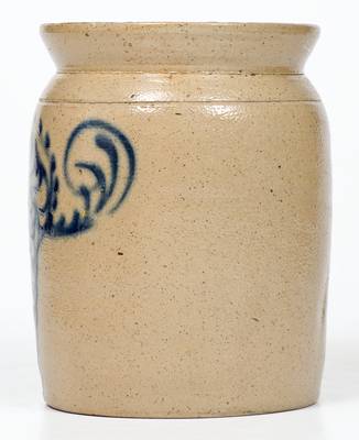 Attrib. Cortland, NY Stoneware Jar with Slip-Trailed Decoration