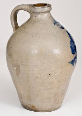 JORDAN, NY Ovoid Stoneware Jug with Floral Decoration