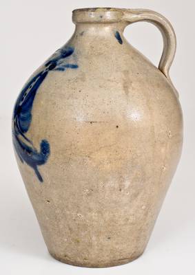 JORDAN, NY Ovoid Stoneware Jug with Floral Decoration