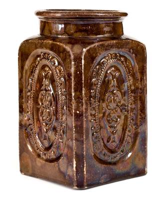 JUNIATA POTTERY / BY. / G.M. MILLER, Newport, PA Redware Jar