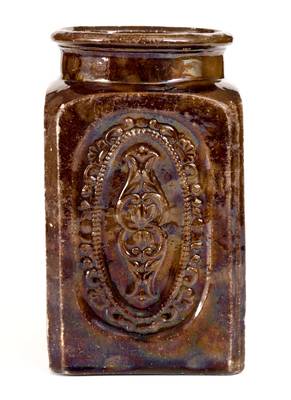 Extremely Rare and Important JUNIATA POTTERY BY G.M. MILLER Redware Jar, Newport, Perry County, PA