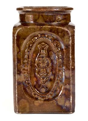 Extremely Rare and Important JUNIATA POTTERY BY G.M. MILLER Redware Jar, Newport, Perry County, PA