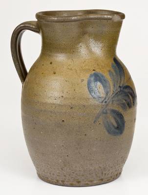 Southwestern Virginia Stoneware Pitcher with Floral Decoration