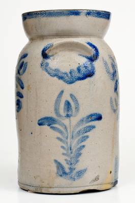 Scarce Baltimore, MD Stoneware Churn w/ Elaborate Decoration attrib. David Parr, Sr., circa 1825