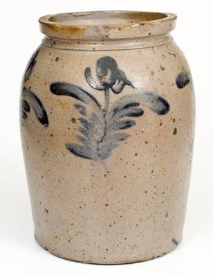 2 Gal. Stoneware Jar with Floral Decoration, Baltimore, MD, circa 1840