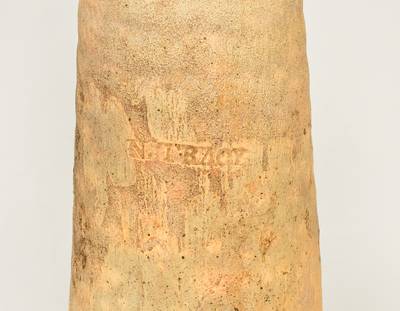 Very Rare N. TRACY Stoneware Pipe, Nelson Tracy, Tuscarawas County, Ohio