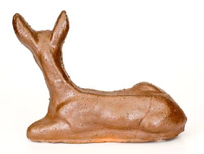 Large-Sized Sewertile Deer Incised "R. L."