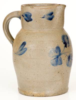 1/2 Gal. Baltimore, MD Stoneware Pitcher w/ Floral Decoration