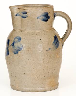 1/2 Gal. Baltimore, MD Stoneware Pitcher w/ Floral Decoration